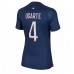 Paris Saint-Germain Manuel Ugarte #4 Voetbalkleding Thuisshirt Dames 2023-24 Korte Mouwen